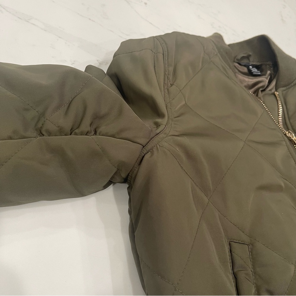 Aqua green lined bomber jacket - Picture 10 of 16